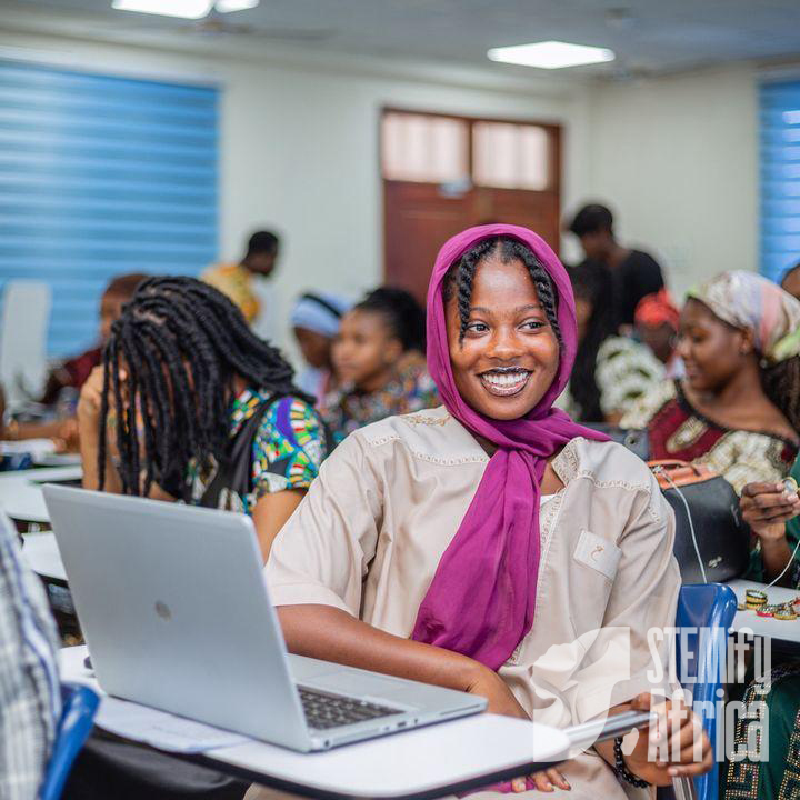 Student learning at STEMify Africa training session